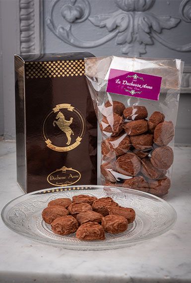 Photographie des chocolats "Le crottin de cheval"