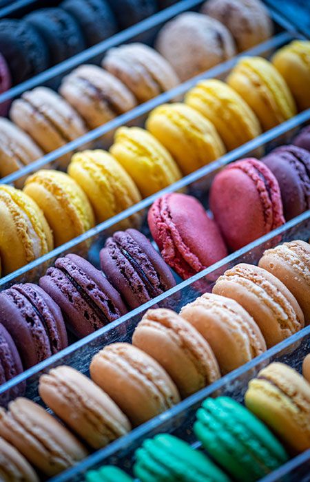 Macarons de différents goût