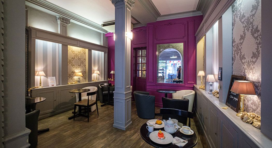 Vue intérieur du salon de thé